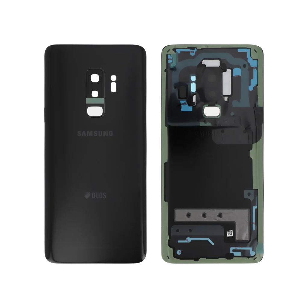 Tampa Traseira para Samsung Galaxy S9+ Duos (G965F) Preta Carbono (SERVICE PACK)