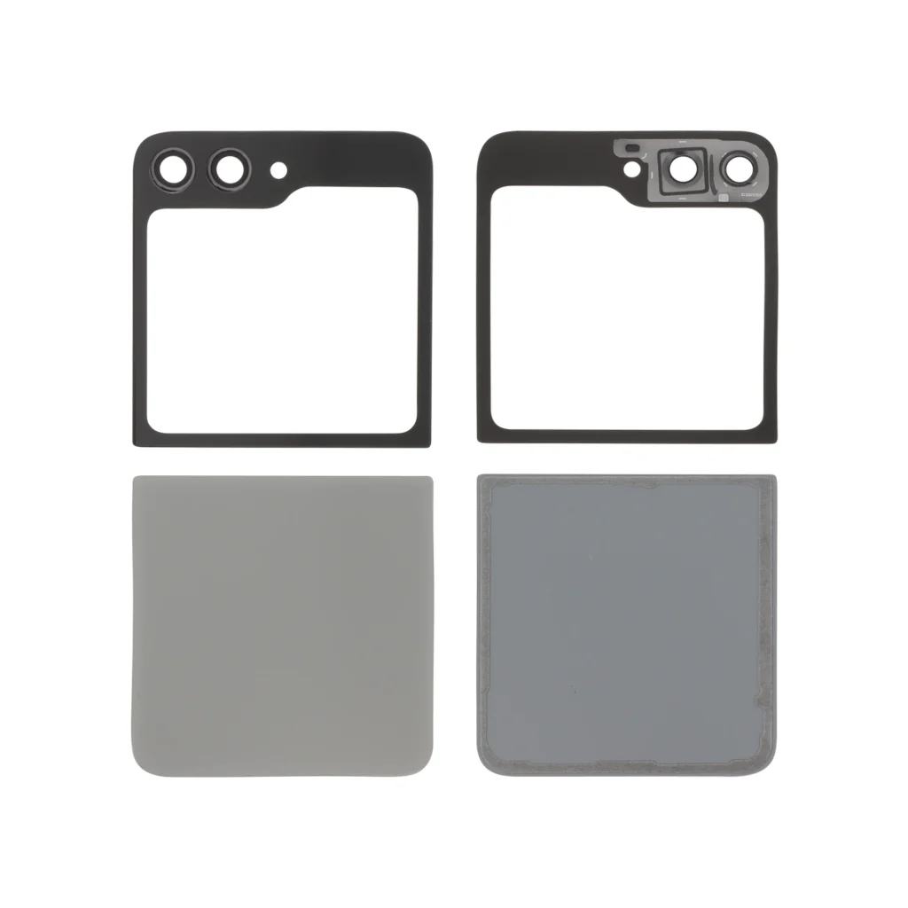 Tampa Traseira para Samsung Galaxy Z Flip5 - Completa Cinzenta