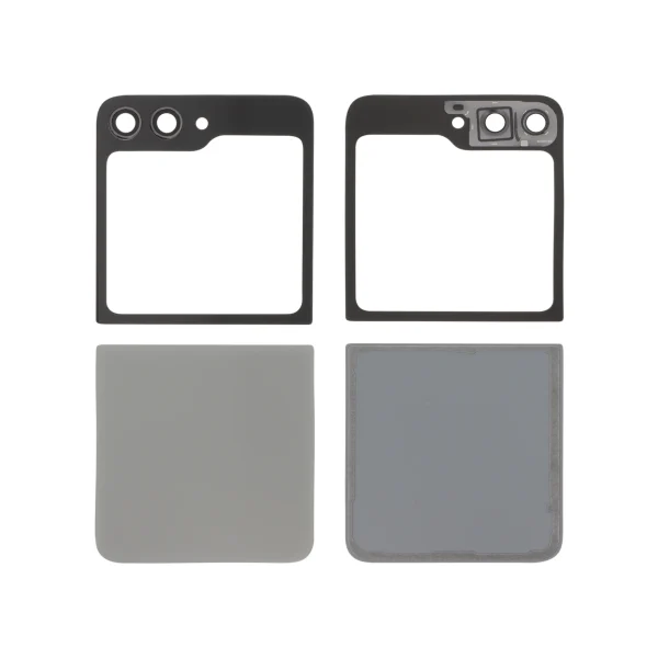Tampa Traseira para Samsung Galaxy Z Flip5 - Completa Cinzenta