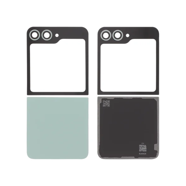 Tampa Traseira para Samsung Galaxy Z Flip6 Verde Água