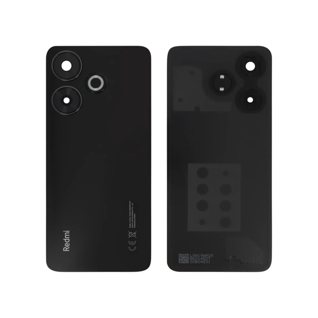 Tampa Traseira para Xiaomi Redmi 13 Preta (SERVICE PACK)