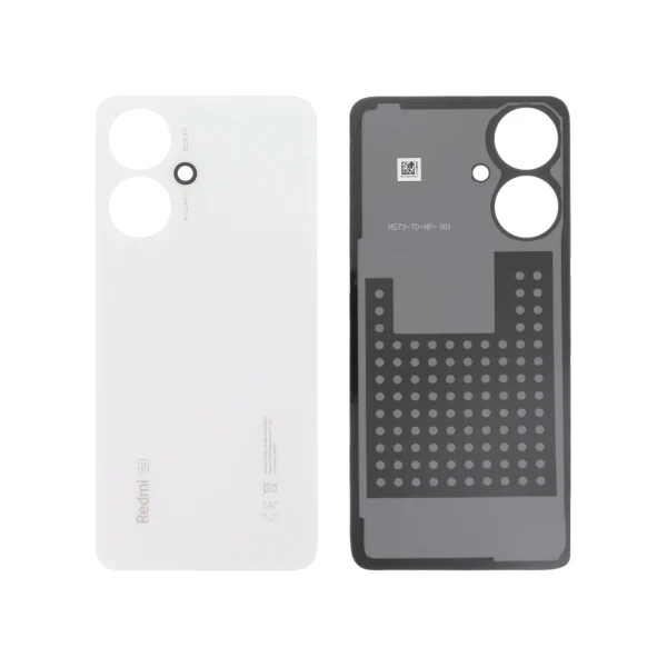Tampa Traseira para Xiaomi Redmi 13C 5G Branca (SERVICE PACK)