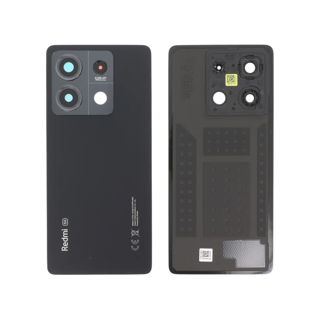 Tampa Traseira para Xiaomi Redmi Note 13 5G - Preta (SERVICE PACK)