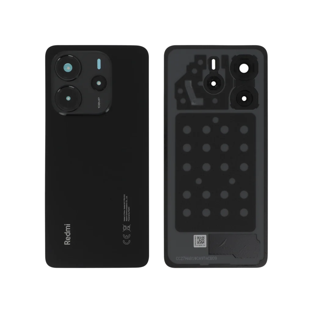 Tampa Traseira para Xiaomi Redmi Note 14 4G - Preta (SERVICE PACK)
