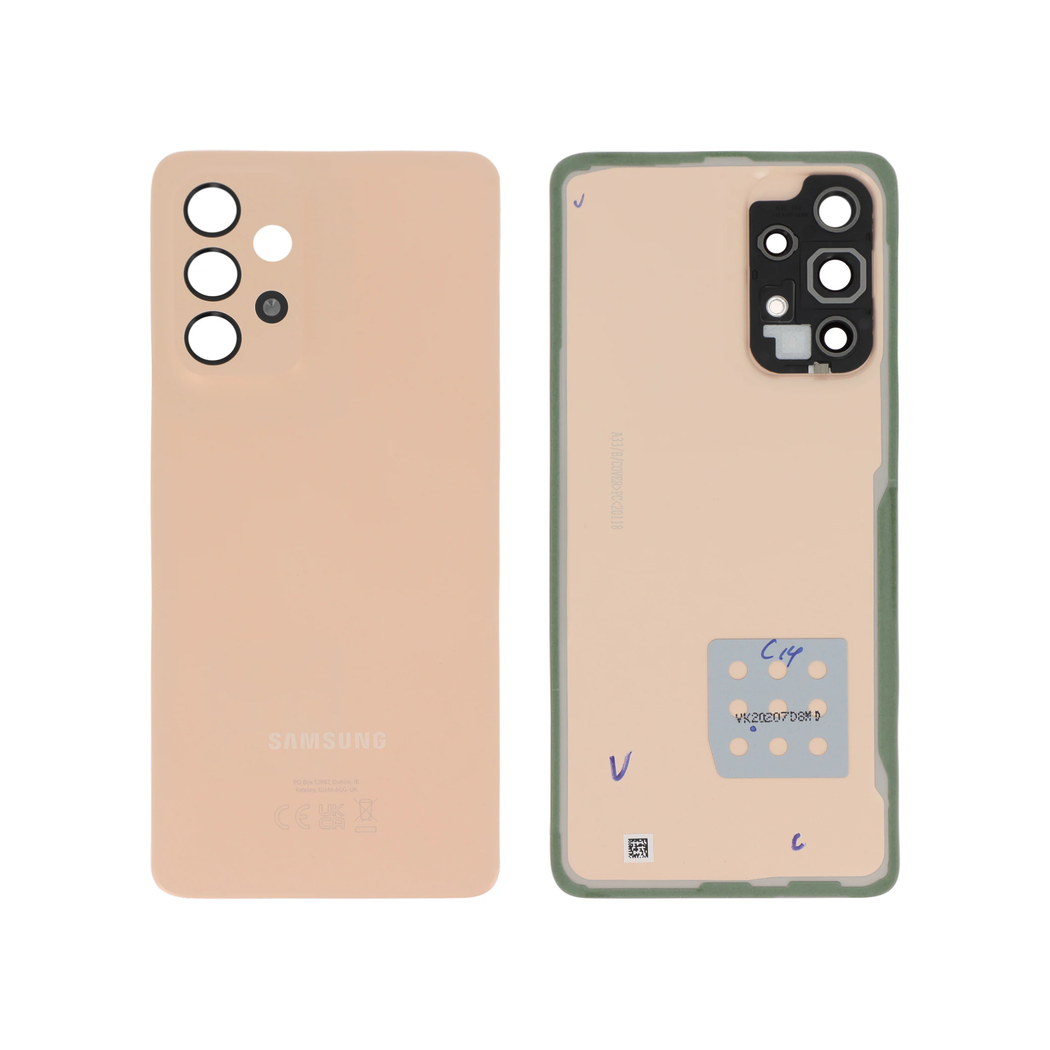 tampa-traseira-pessego-para-samsung-galaxy-a33-5g-a336b-service-pack-1-73c2fefe73 Tampa Traseira Pêssego para Samsung Galaxy A33 5G (A336B) (SERVICE PACK)