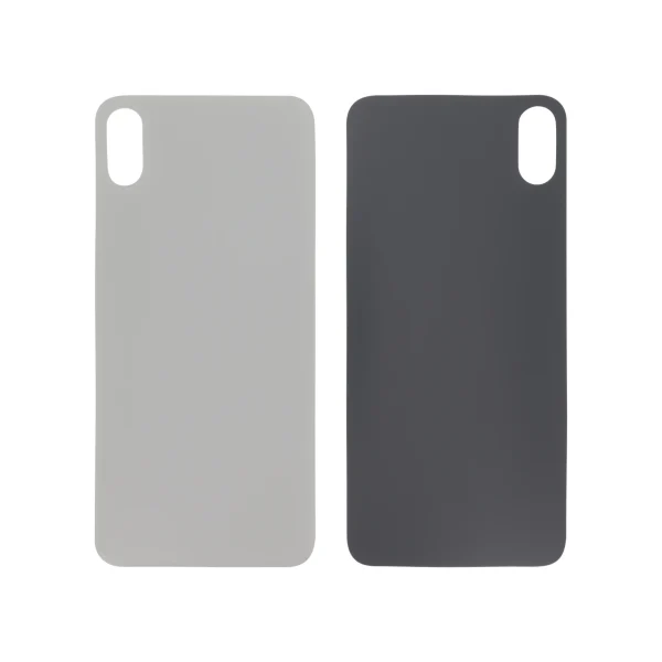 Tampa Traseira Prateada para iPhone XS Max (Orifício Grande)