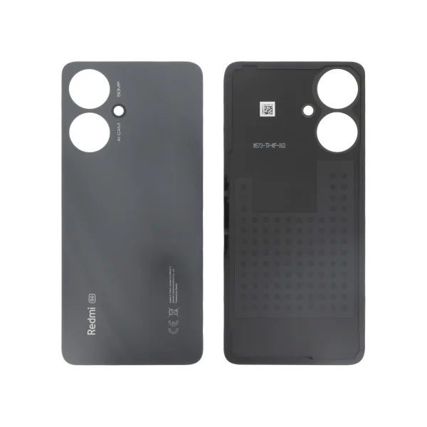 Tampa Traseira Preta para Xiaomi Redmi 13C 5G (SERVICE PACK)