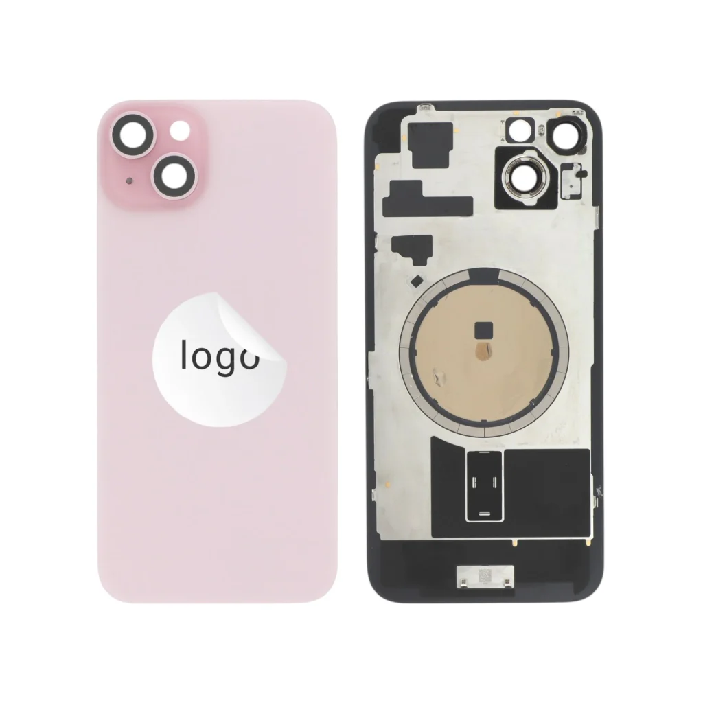 Tampa Traseira Rosa para iPhone 15 Plus - Retirado