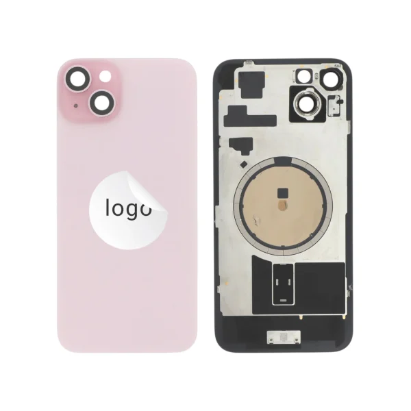 Tampa Traseira Rosa para iPhone 15 Plus - Retirado