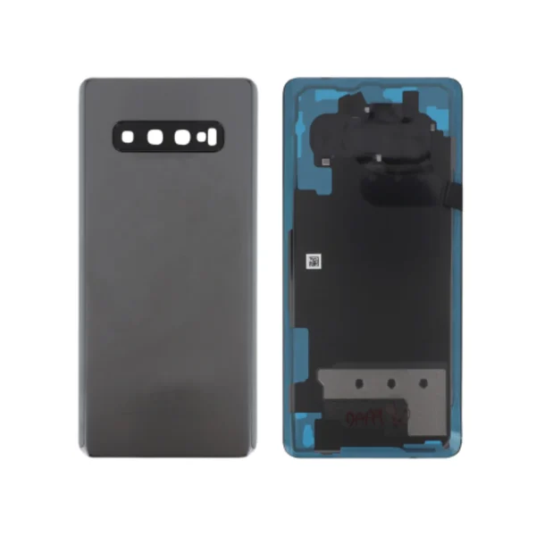 Tampa Traseira Samsung para Galaxy S10+ (G975F) - Cerâmica Preta (SERVICE PACK)