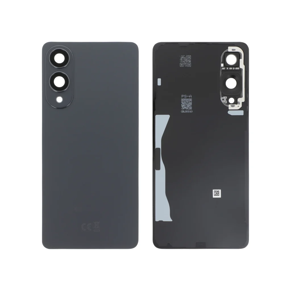 Tampa Traseira Titânio Preta para Galaxy S25 Edge (S937B) (SERVICE PACK)