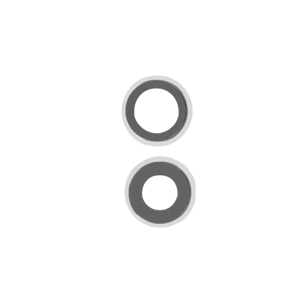 Vidro da Câmara Traseira com Frame para iPhone 12 / iPhone 12 mini (Branco)