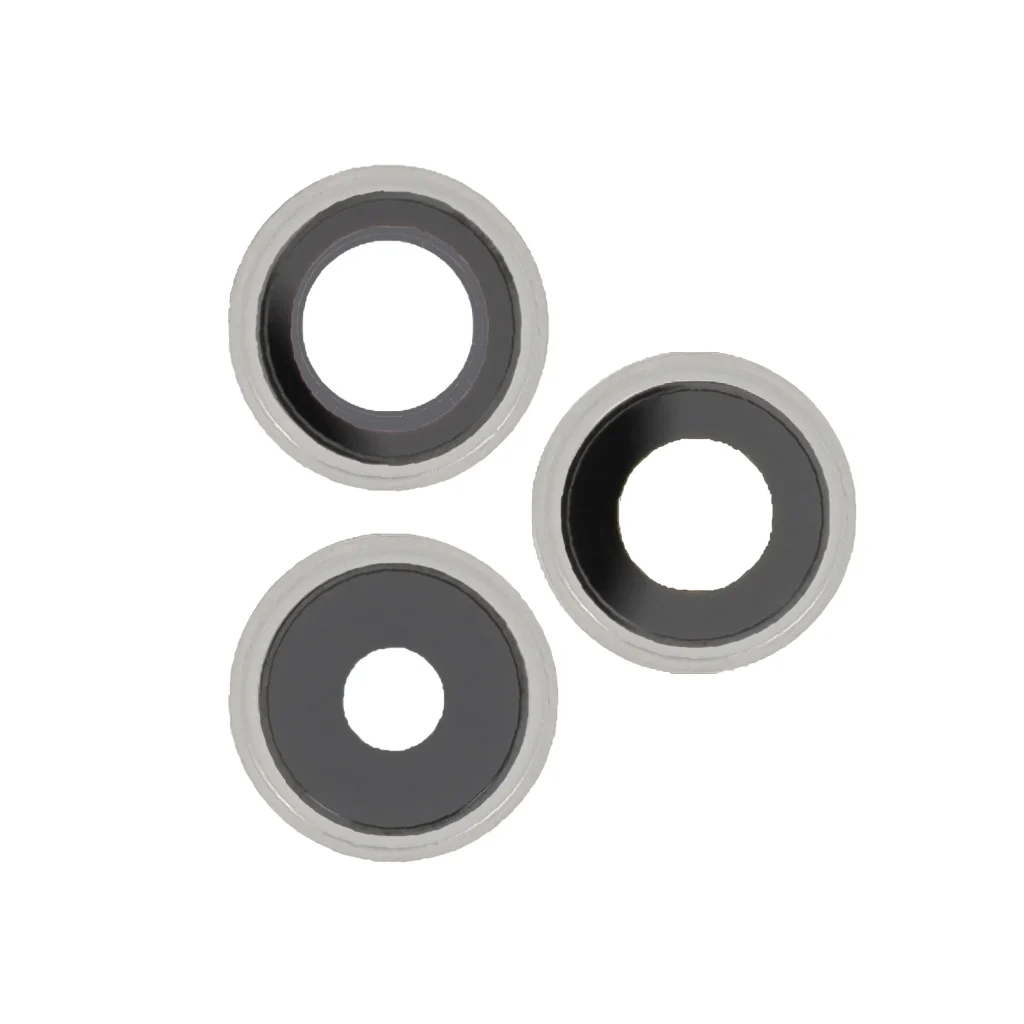 Vidro da lente da câmara traseira para iPhone 14 Pro / 14 Pro Max - Prateado - OEM ReLife