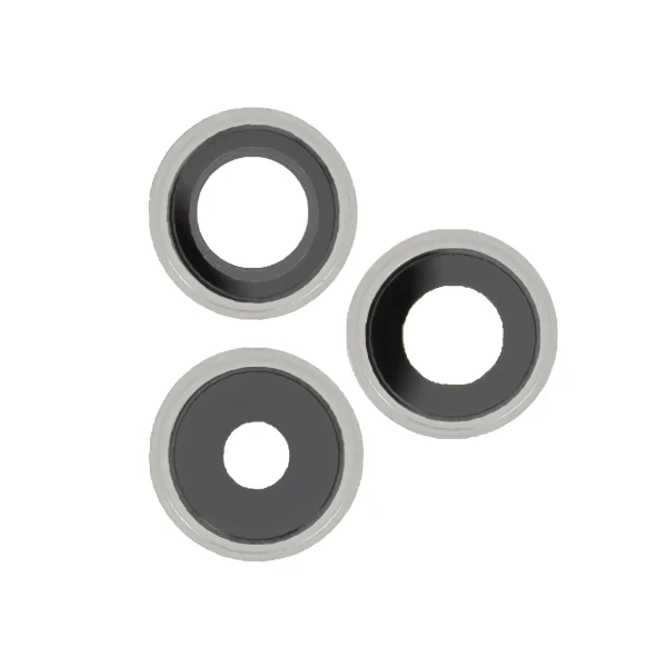 Vidro da lente da câmara traseira para iPhone 14 Pro / 14 Pro Max - Prateado - OEM ReLife