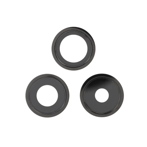 Vidro da Lente da Câmara traseira para iPhone 14 Pro / 14 Pro Max Preto - OEM ReLife