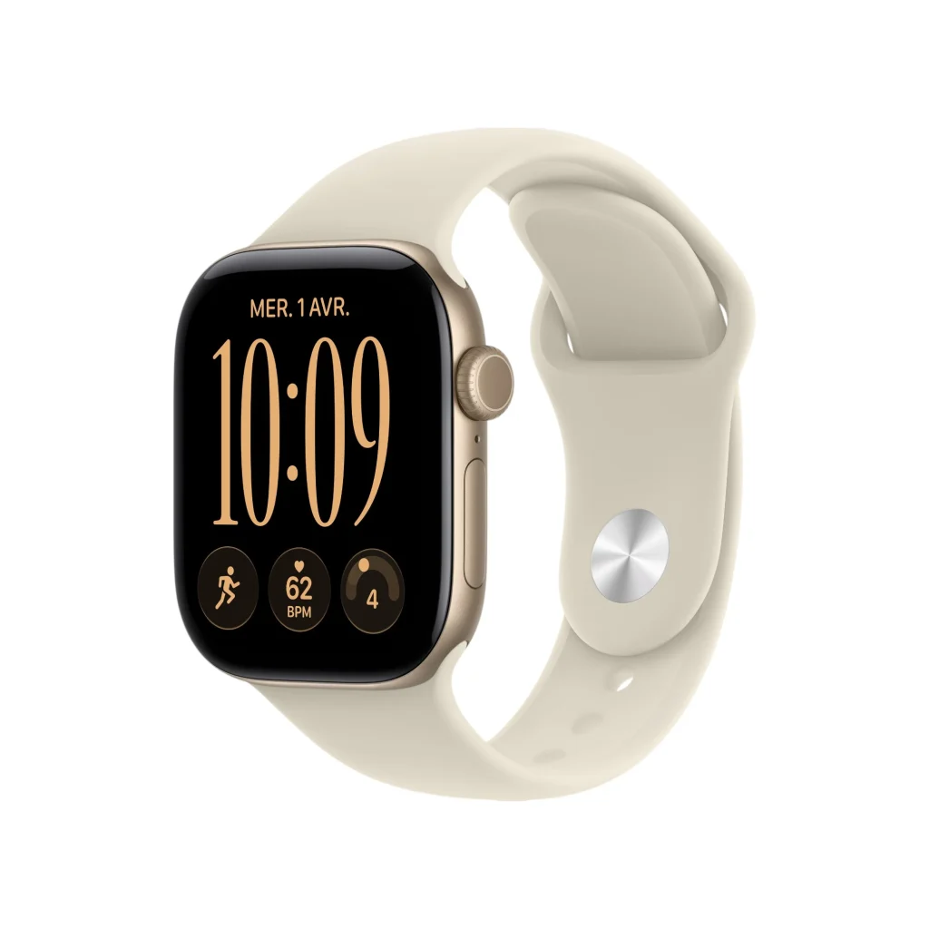 Apple Watch Series 12 42mm Light Gold (GPS) (with Sports Band Sand) (S/M)