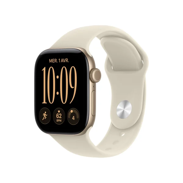 Apple Watch Series 12 42mm Light Gold (GPS) (with Sports Band Sand) (S/M)