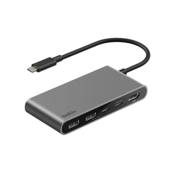 BELKIN 5-in-1 USB-C Hub (Cinzento Sideral)
