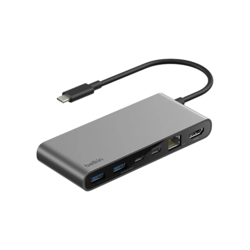 BELKIN 8-in-1 USB-C Hub (Cinzento Sideral)