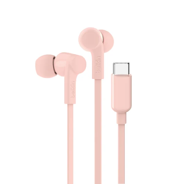 BELKIN SoundForm Wired USB-C Earphones (Rosa)