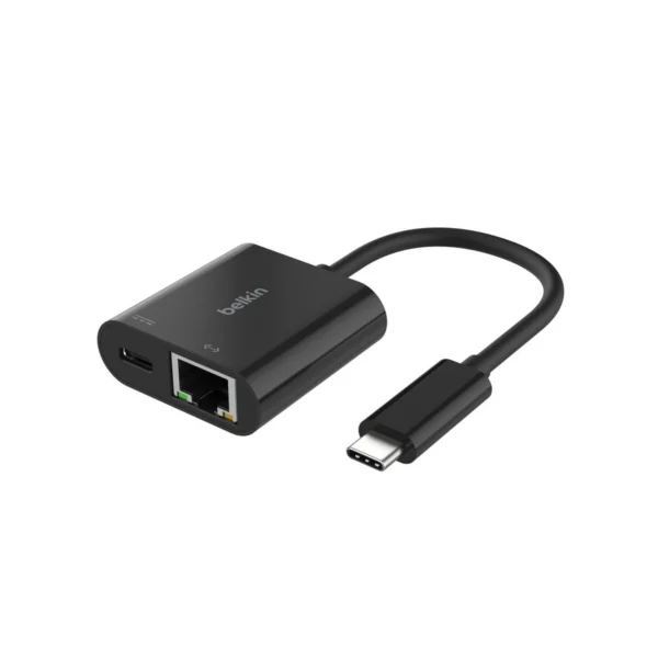 BELKIN USB-C to Ethernet Adapter + Carregamento (100 W)