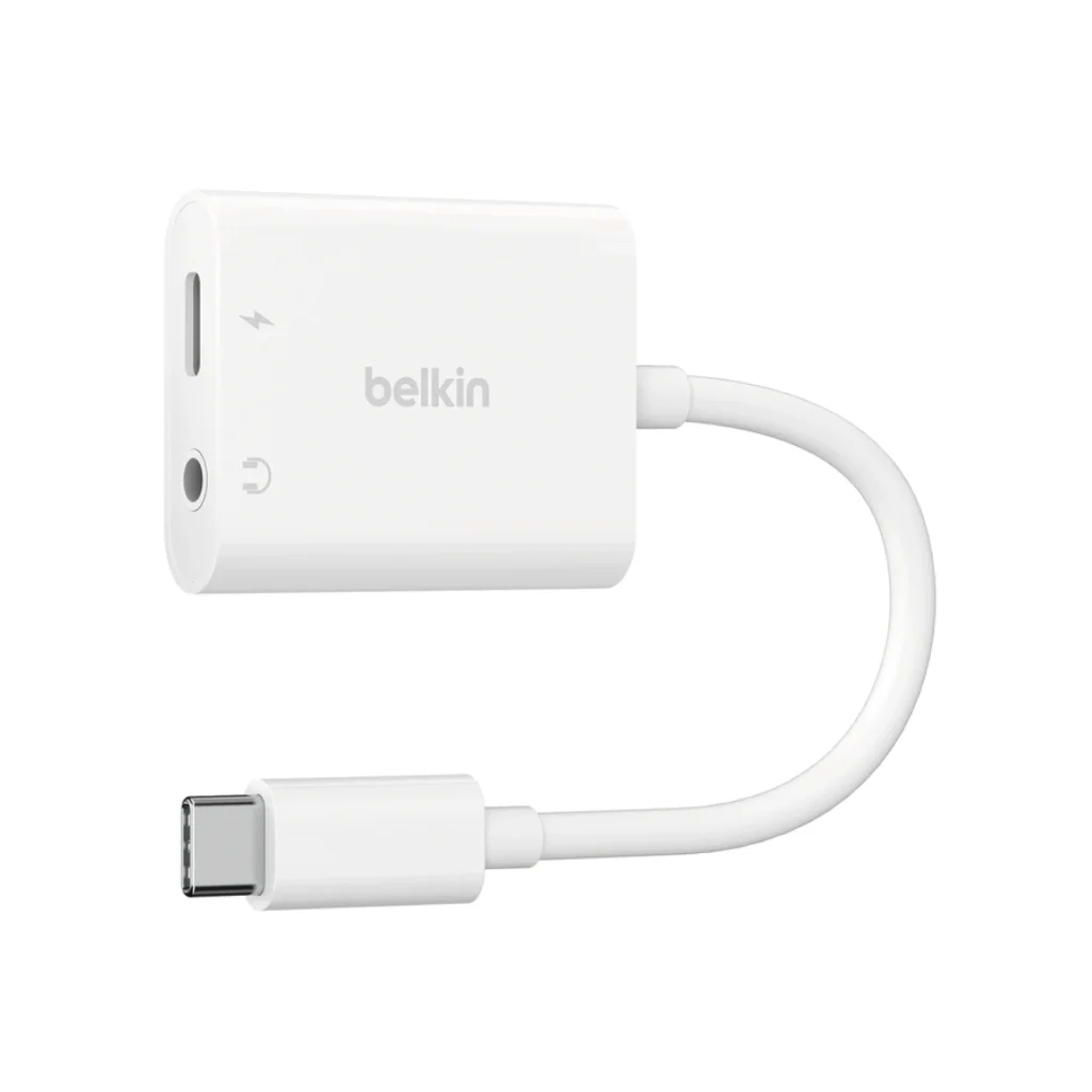 BELKIN USB-C to Jack/USB-C Adapter (Branco)