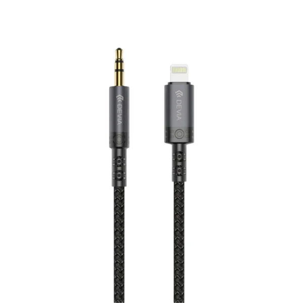 DEVIA Cable Lightning To Jack 3.5mm 1m (Preto)