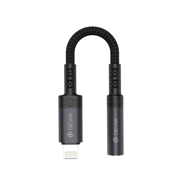 DEVIA Lightning to 3.5mm Jack Adapter (Preto)