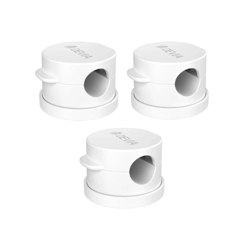 DEVIA Lite1 360° Kit 3 Magnetic Cable Organisers (Branco)