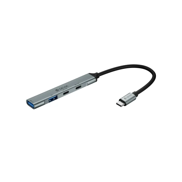 DEVIA Lite1 Hub USB-C 4-in-1 (Escuro Cinzento)