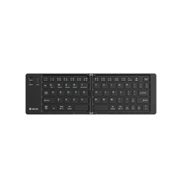 DEVIA Pro1 Foldable Bluetooth Teclado com Touchscreen Touchpad QWERTY (Preto)