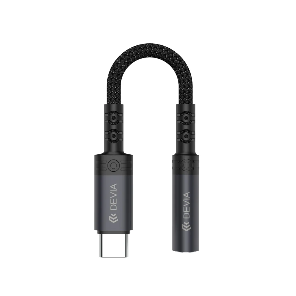 DEVIA USB-C to 3.5mm Jack Adapter (Preto)