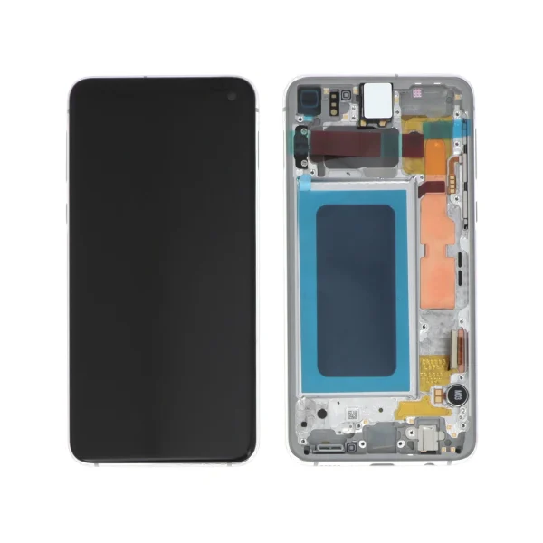 Ecrã Display Branco OLED para Galaxy S10e (G970F) (Com Frame)