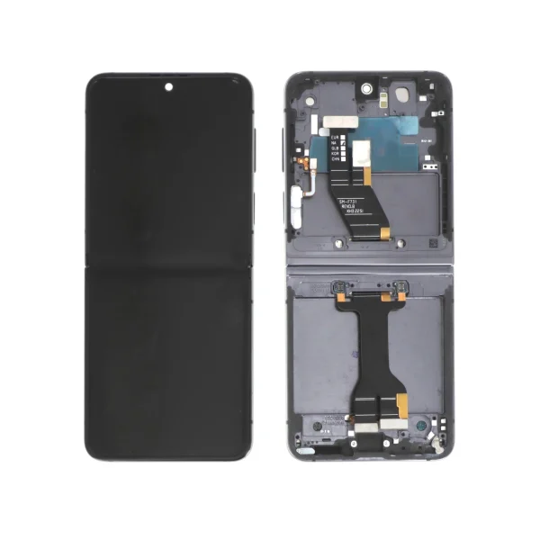 Ecrã Display Preto para Galaxy Z Flip5 (F731B) (Avec Châssis) - OEM ReLife