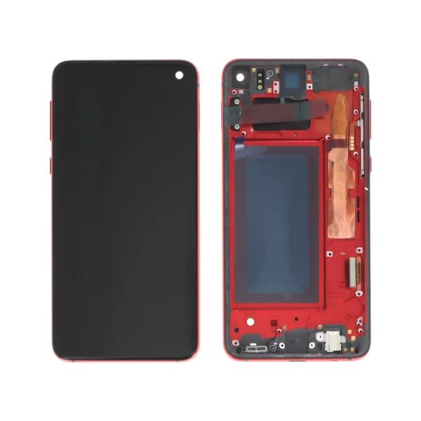 Ecrã Display Vermelho OLED para Galaxy S10e (G970F) (Com Frame)