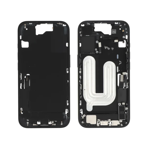 Frame Central Preto para iPhone 16 (com componentes) Retirado (Grade A)