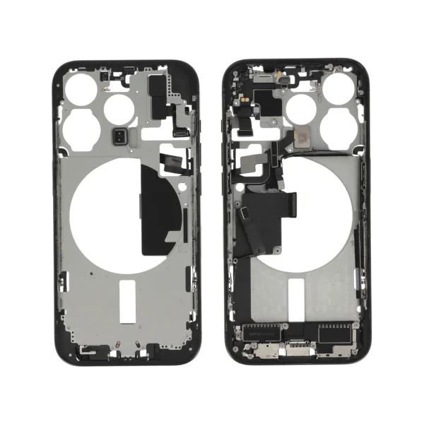 Frame Central Titânio Preto para iPhone 15 Pro (com Components) Retirado (Grade A)