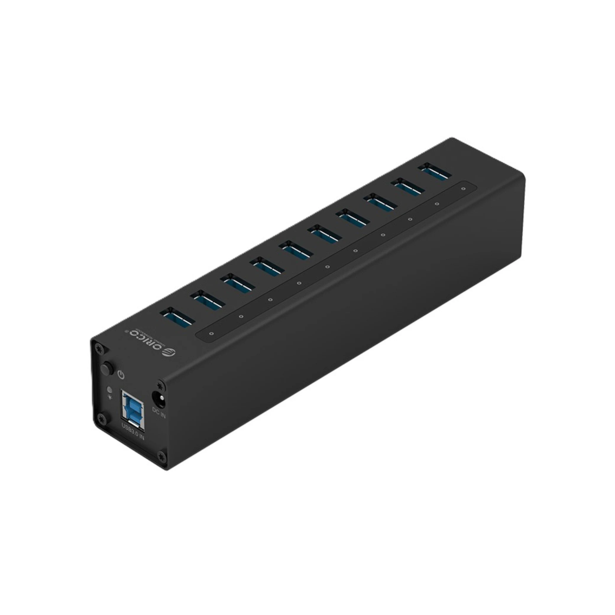 orico-hub-aluminum-10-ports-usb-3-0-a3h10-bk-1-9702917a65 ORICO Hub Aluminum 10 Ports USB 3.0 (A3H10-BK)