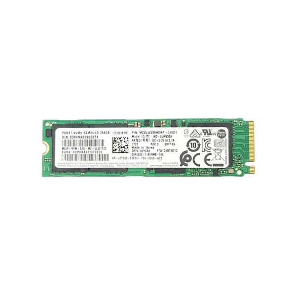 Samsung SSD NVMe M.2 (256 GB) (PM961) (Refurbished)