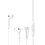 USAMS Digital Wired Earphones USB-C 1,2m (Branco)