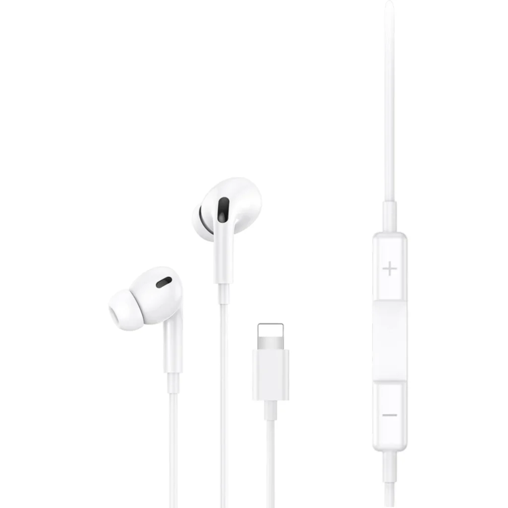 USAMS Lightning Wired Earphones 1,2m (Branco)
