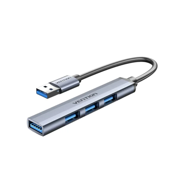 Vention 4-in-1 Mini USB 3.0 Hub (Cinzento)