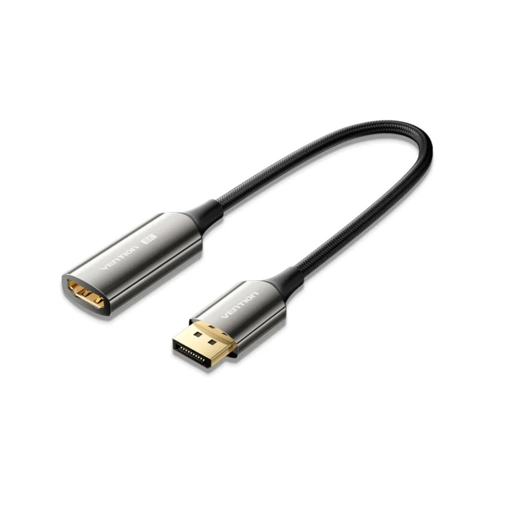 VENTION Braided DP Male to HDMI Female Converter 8K 0.25m (Preto)
