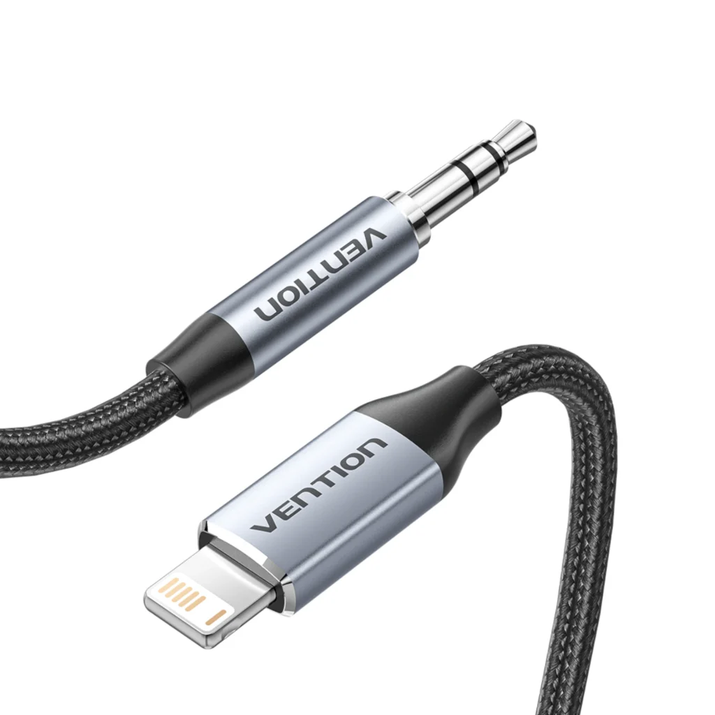 VENTION Braided Lightning to Jack 3.5mm Cable (1.5m)