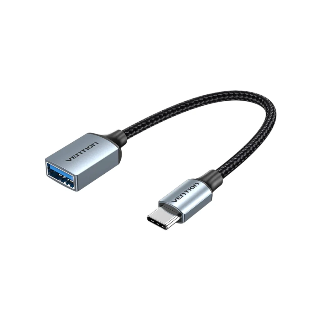 VENTION Cable OTG USB-C Male to USB-A Female 0.15m (Cinzento)