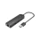 VENTION Hub 3 Ports USB 2.0 + Ethernet Adapter 100M 0.15m (Preto)