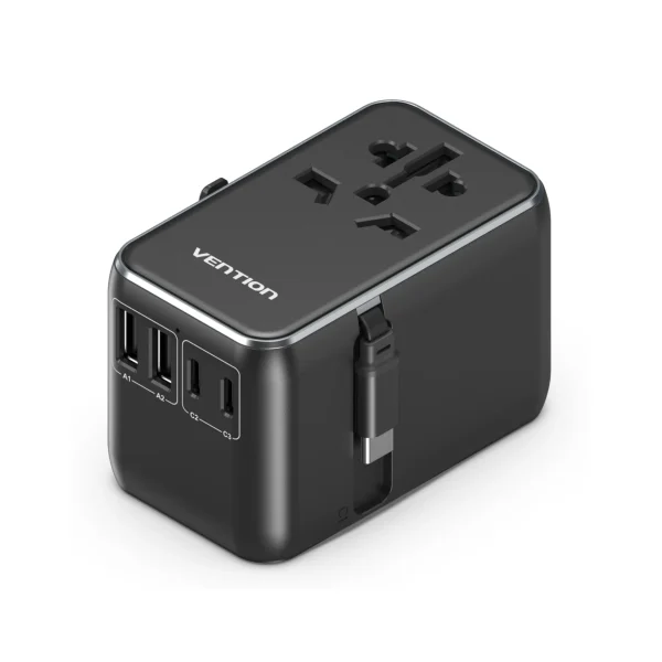 VENTION USB 4 Ports GaN Adapter com USB-C Cable