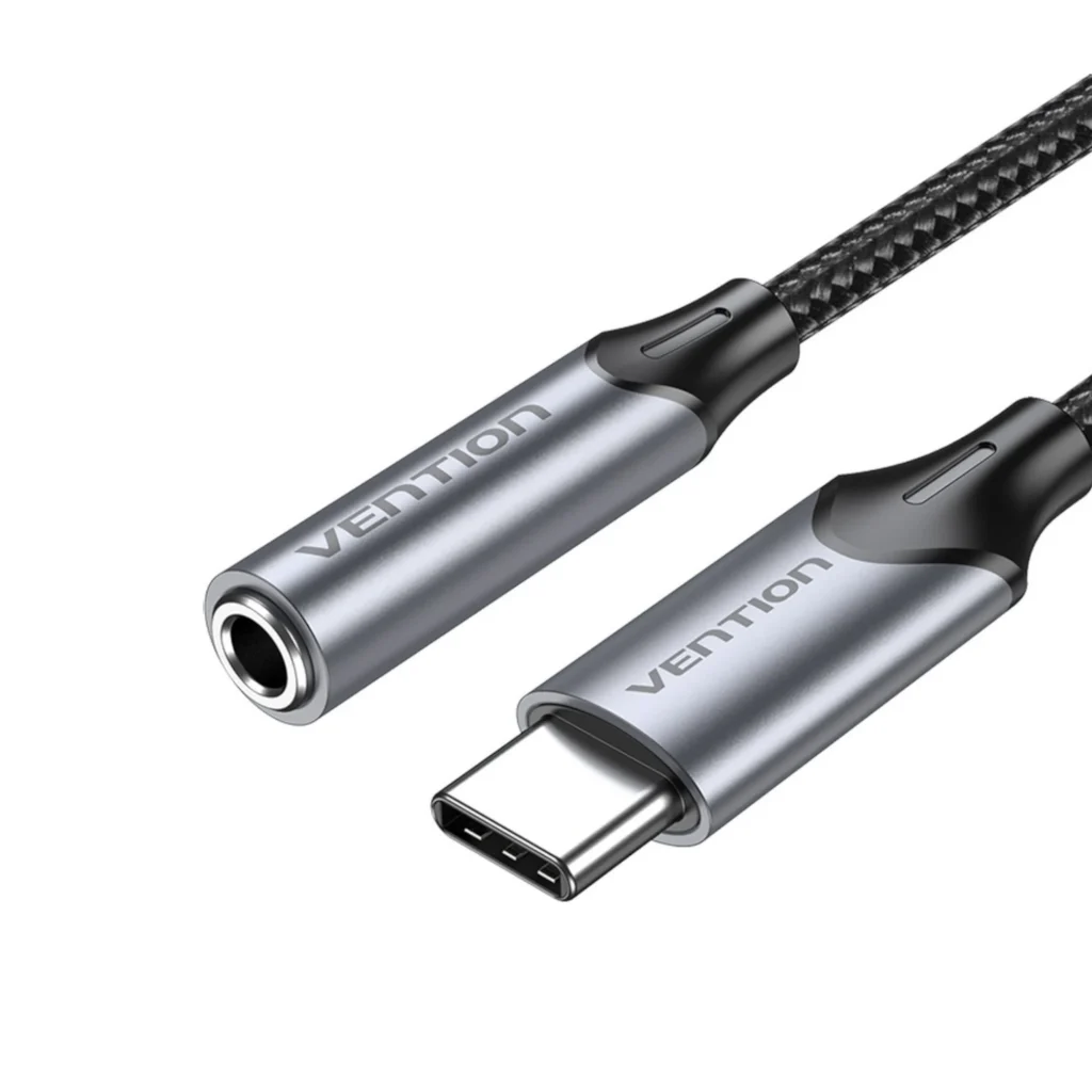 VENTION USB-C to 3.5mm Jack Adapter com DAC (10cm)