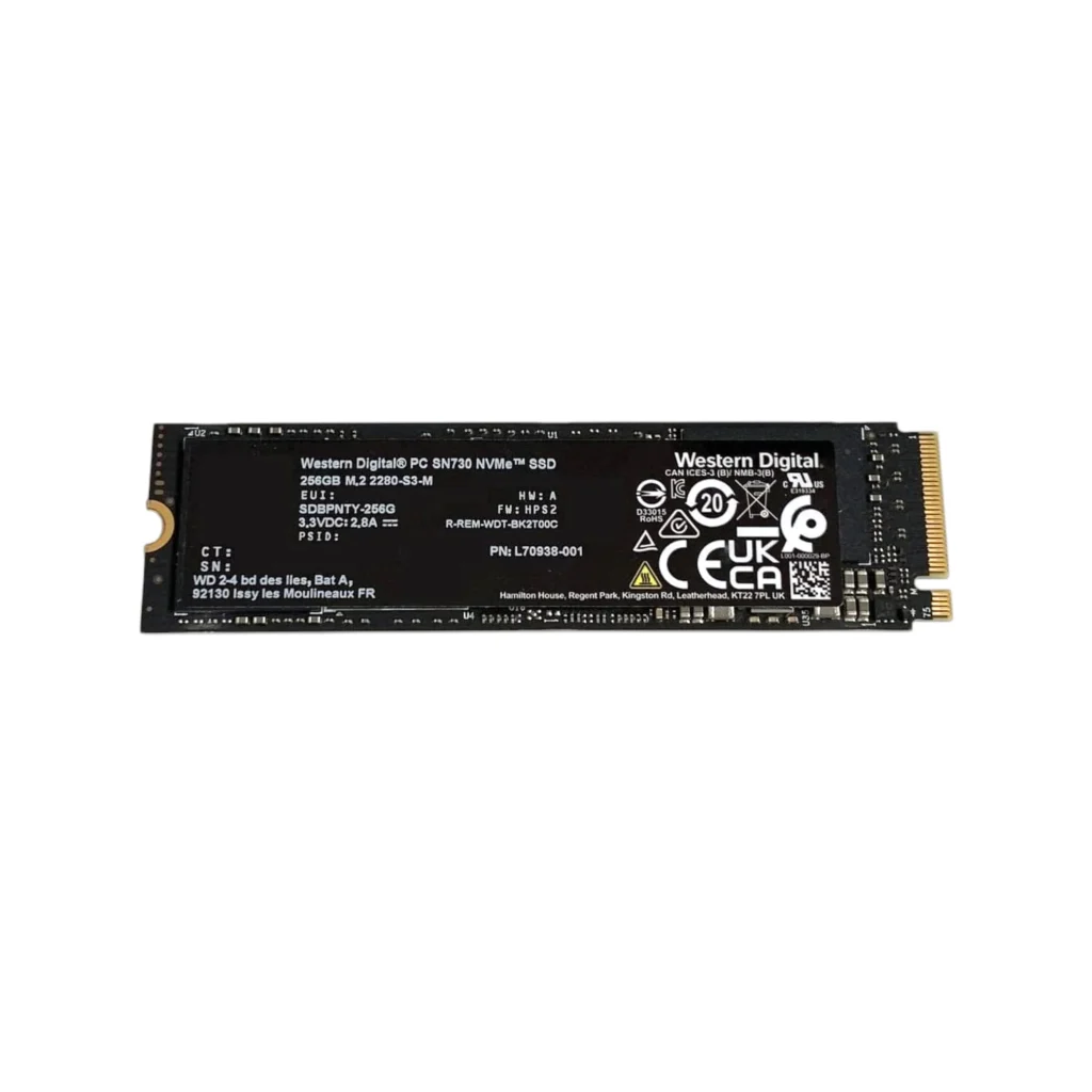 Western Digital SSD M2 NVMe (256 GB) (Refurbished)