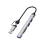 WIWU 5-in-1 USB-C Hub Zolo (Cinzento)
